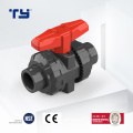 Pvc true double union ball valve socket type plastic ball valves